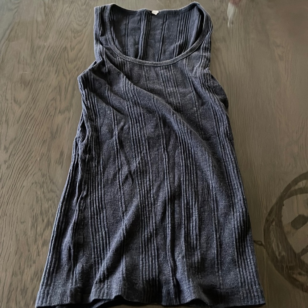 Dark Blue Tank Top Sleevless